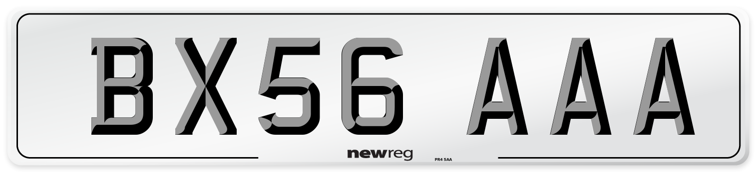 BX56 AAA Number Plate from New Reg